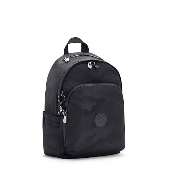 Kipling Delia Backpacks Black Camo Embossed | AU 1571DF